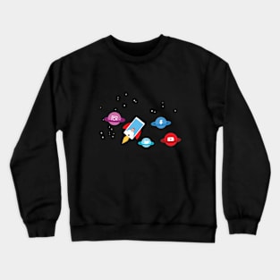 Social Media Galaxy Crewneck Sweatshirt